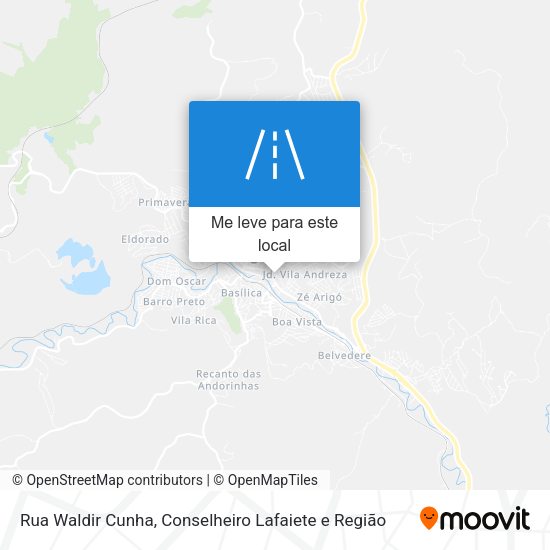 Rua Waldir Cunha mapa