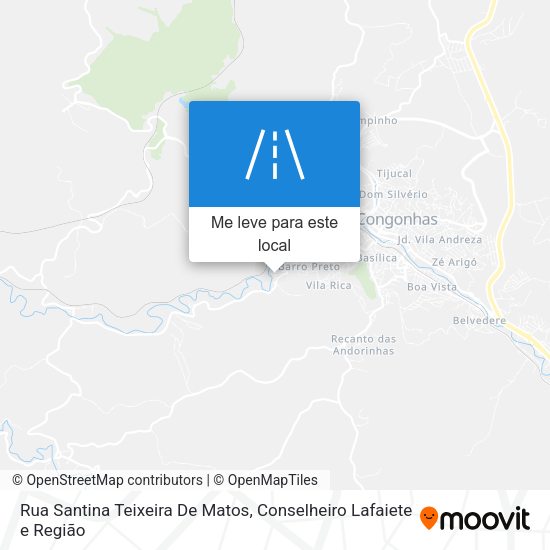Rua Santina Teixeira De Matos mapa