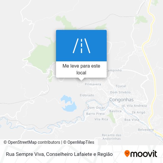Rua Sempre Viva mapa