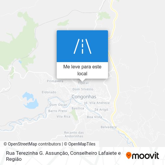Rua Terezinha G. Assunção mapa