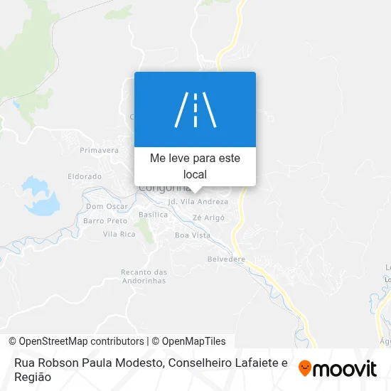 Rua Robson Paula Modesto mapa