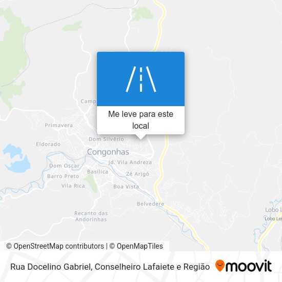 Rua Docelino Gabriel mapa