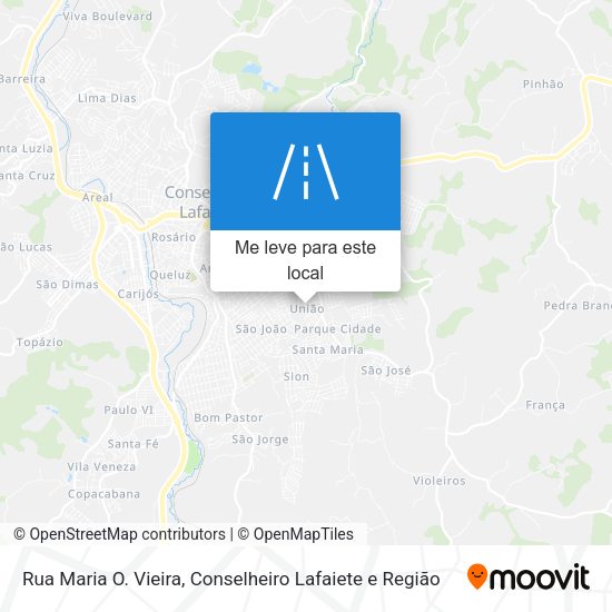 Rua Maria O. Vieira mapa