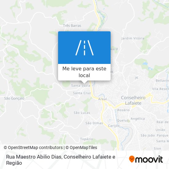 Rua Maestro Abilio Dias mapa