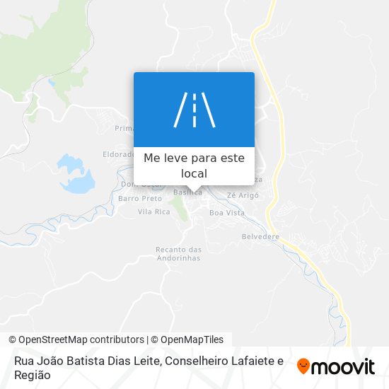 Rua João Batista Dias Leite mapa