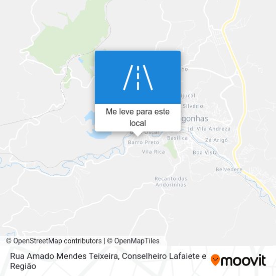 Rua Amado Mendes Teixeira mapa