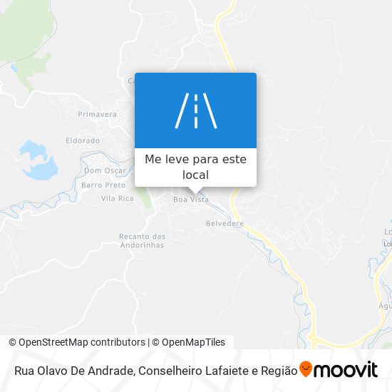 Rua Olavo De Andrade mapa