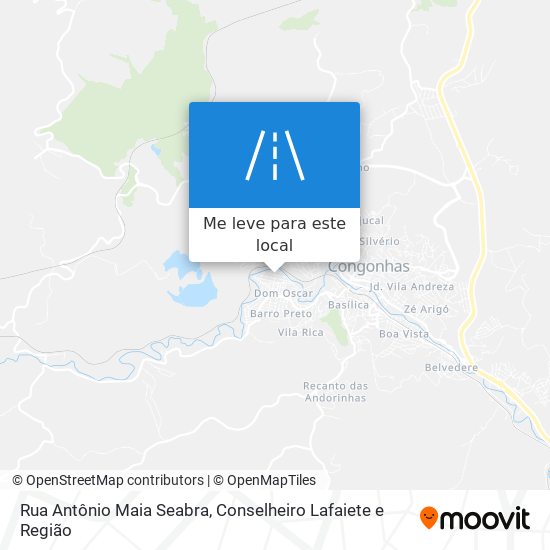 Rua Antônio Maia Seabra mapa
