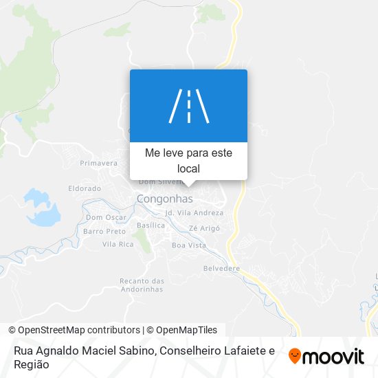 Rua Agnaldo Maciel Sabino mapa