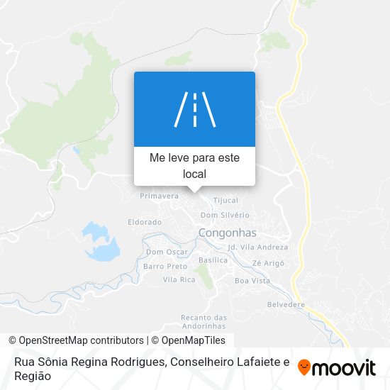 Rua Sônia Regina Rodrigues mapa