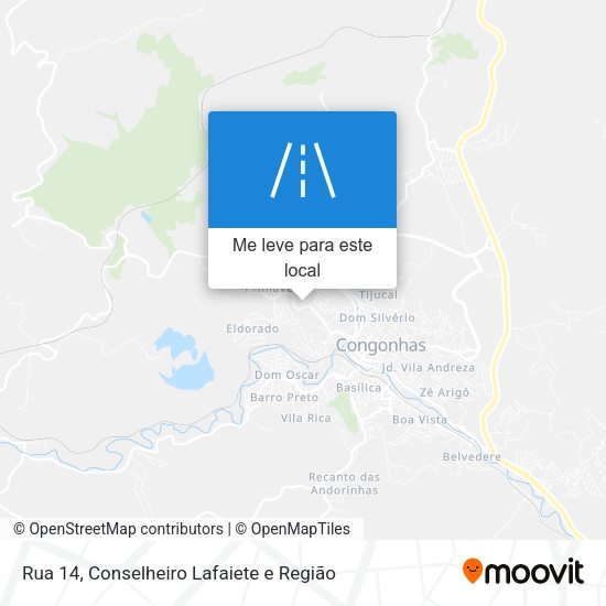Rua 14 mapa