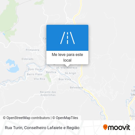 Rua Turin mapa