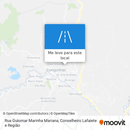 Rua Guiomar Marinha Mariana mapa