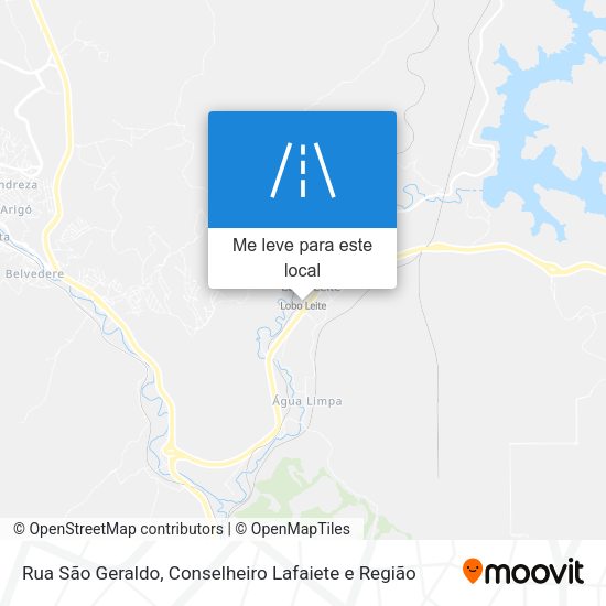 Rua São Geraldo mapa