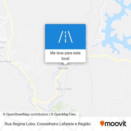Rua Regina Lobo mapa