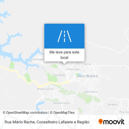 Rua Mário Rache mapa