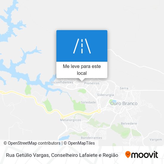 Rua Getúlio Vargas mapa