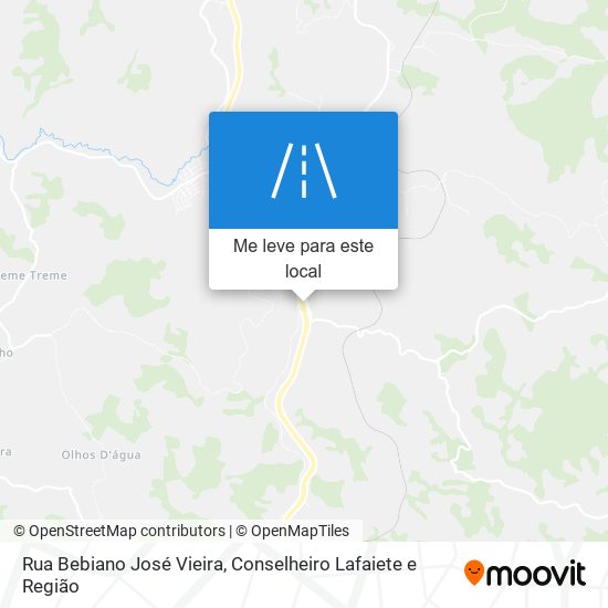 Rua Bebiano José Vieira mapa