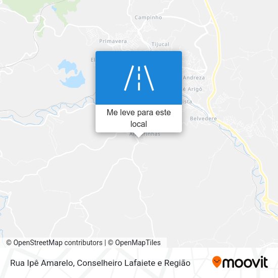 Rua Ipê Amarelo mapa