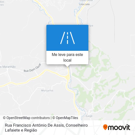 Rua Francisco Antônio De Assis mapa