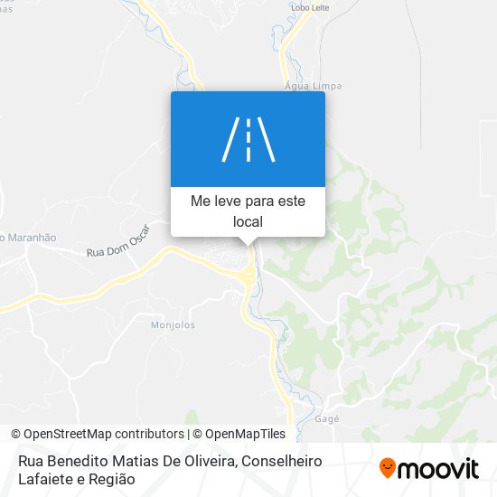 Rua Benedito Matias De Oliveira mapa