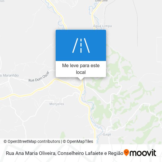 Rua Ana Maria Oliveira mapa