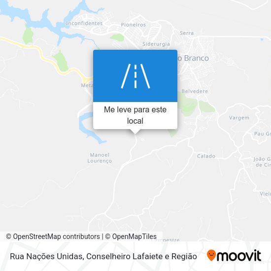Rua Nações Unidas mapa