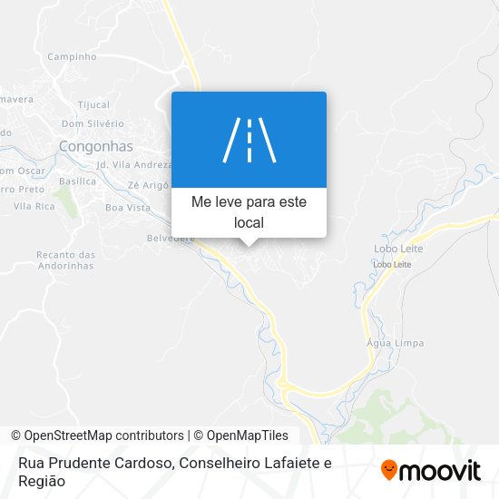 Rua Prudente Cardoso mapa