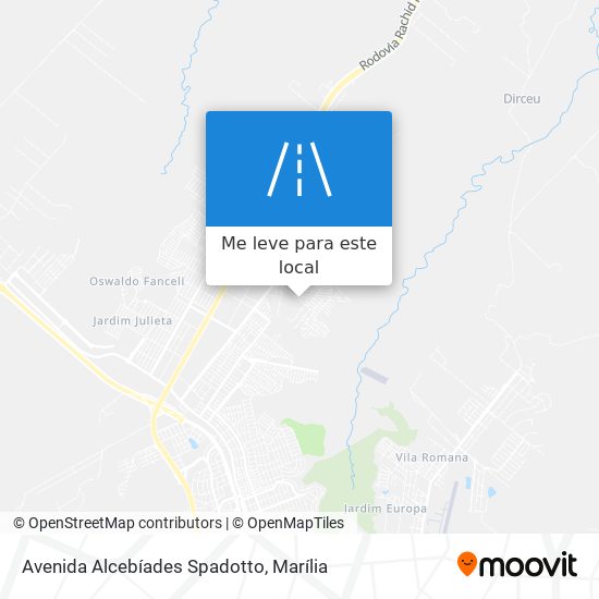 Avenida Alcebíades Spadotto mapa