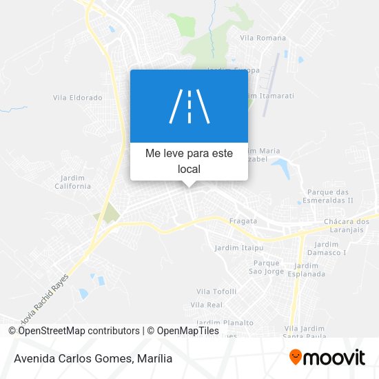 Avenida Carlos Gomes mapa