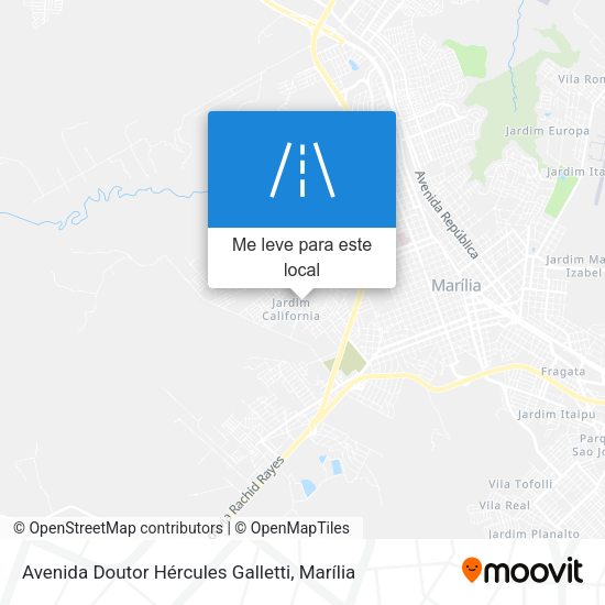 Avenida Doutor Hércules Galletti mapa