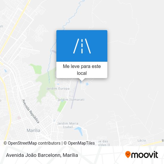 Avenida João Barcelonn mapa