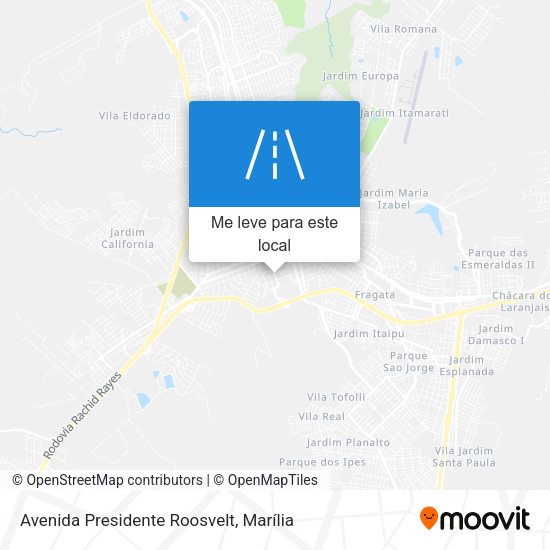 Avenida Presidente Roosvelt mapa