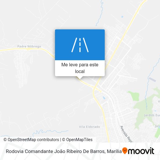 Rodovia Comandante João Ribeiro De Barros mapa