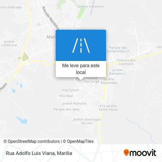 Rua Adolfo Luis Viana mapa