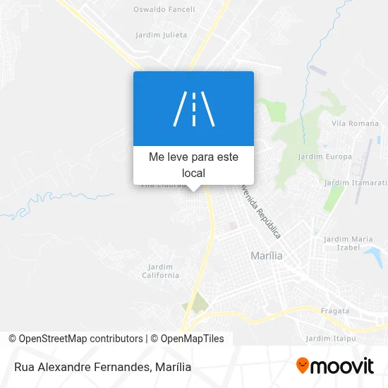 Rua Alexandre Fernandes mapa