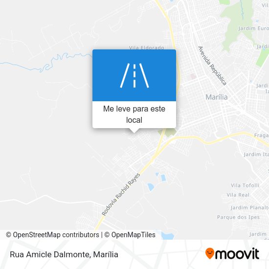 Rua Amicle Dalmonte mapa