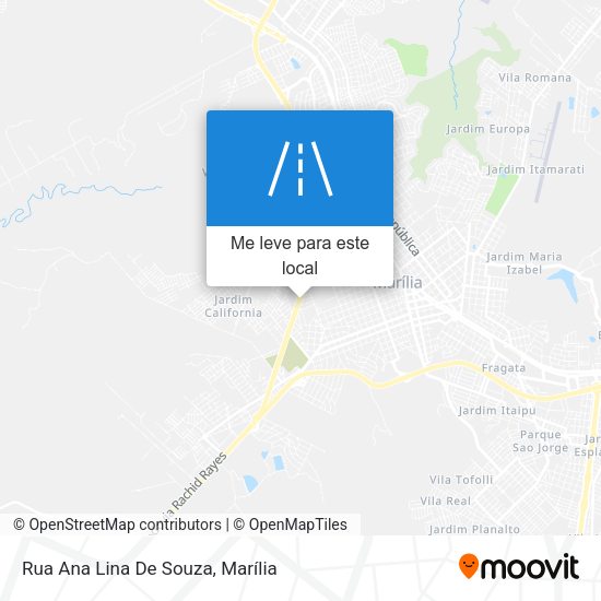 Rua Ana Lina De Souza mapa