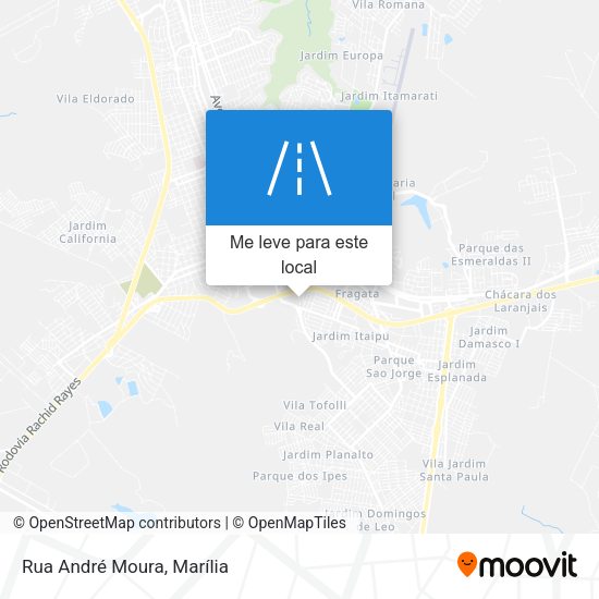 Rua André Moura mapa