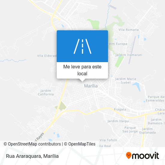 Rua Araraquara mapa