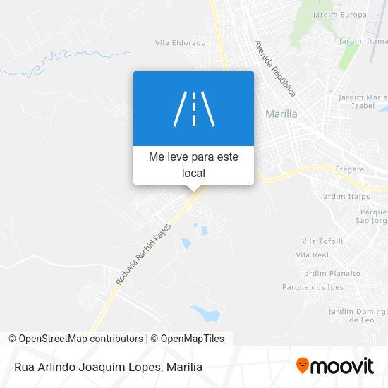 Rua Arlindo Joaquim Lopes mapa