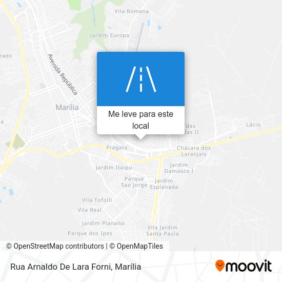 Rua Arnaldo De Lara Forni mapa