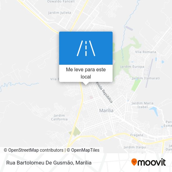 Rua Bartolomeu De Gusmão mapa