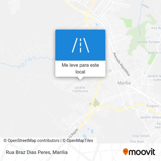 Rua Braz Dias Peres mapa