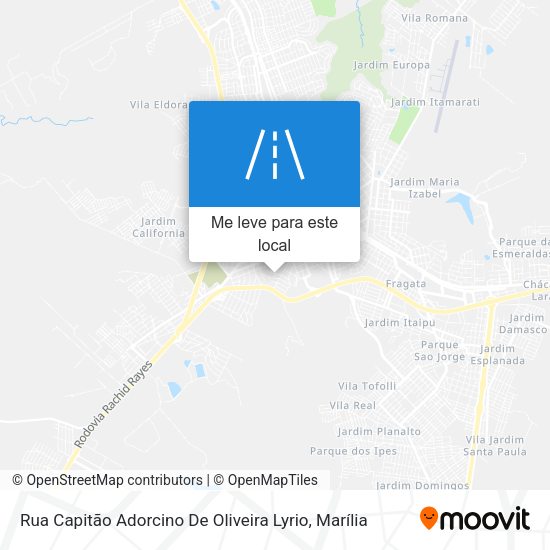 Rua Capitão Adorcino De Oliveira Lyrio mapa
