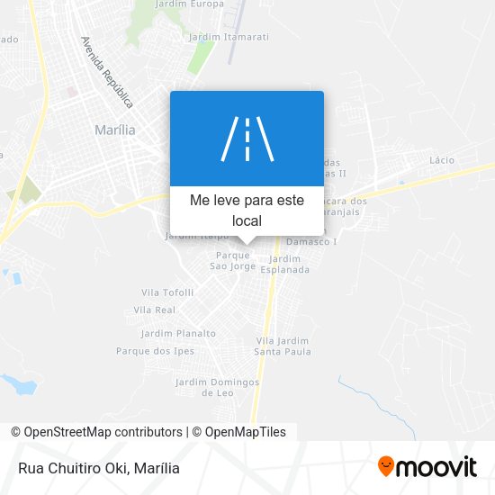 Rua Chuitiro Oki mapa