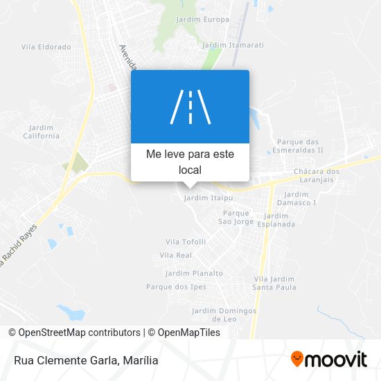 Rua Clemente Garla mapa
