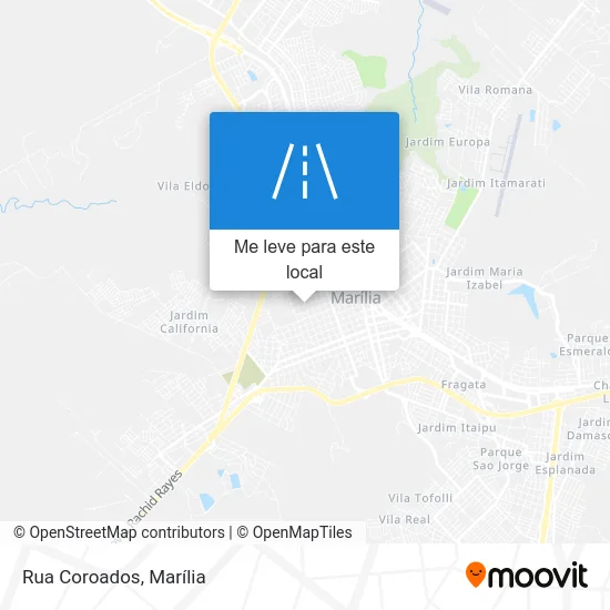 Rua Coroados mapa