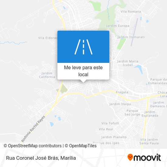 Rua Coronel José Brás mapa