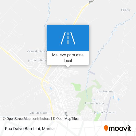 Rua Dalvo Bambini mapa